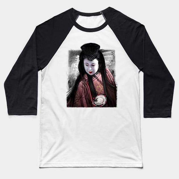 Geisha Kunoichi Baseball T-Shirt by AndreKoeks